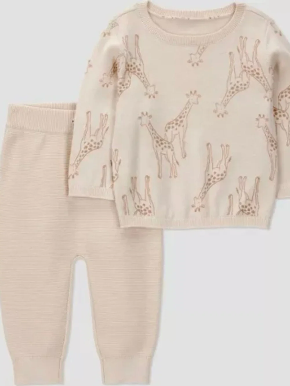 Carter's Just One You® Baby 2pc Giraffe Sweater and Jogger Pants Set